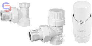 FERRO ZTM31WH Zestaw termostatyczny kątowy biały 0,05x0,13x0,21m