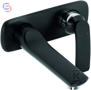 KLUDI ARMATUREN BALANCE Bateria umywalkowa ścienna 185mm Czarny Mat