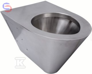 FANECO Miska WC wisząca stal nierdzewna 0.38x0.355x0.55m 13.2kg