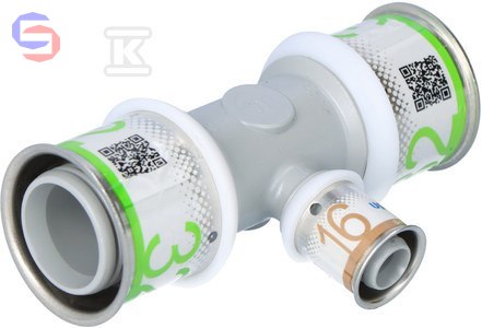Uponor S-Press PLUS Trójnik Redukcyjny PPSU 32-16-32 MLC
