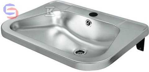 FANECO IRS72 Umywalka naścienna stal nierdzewna mat 56x42x20cm