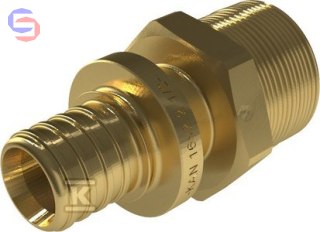 KAN-therm ULTRALINE-14 Złączka mosiężna GZ R1/2"