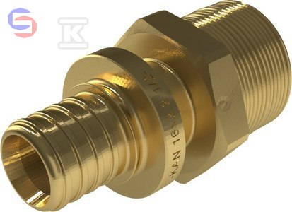 KAN-therm ULTRALINE Złączka mosiężna GZ 20 R3/4"
