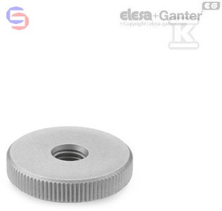 DIN 467-M10-NI NAKRĘTKA RADEŁKOWANA ELESA+GANTER