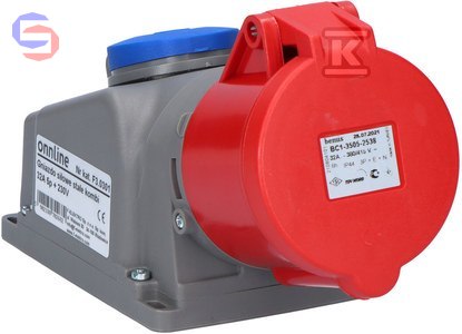 ONNLINE GN.STAŁE KOMBI 32A 5P 230V Gniazdo siłowe