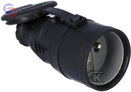 ONNLINE NOVA Gniazdo gumowe przenośne czarne 0.07kg