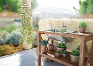 ONNLINE Komora gospodarcza stalowa 53x43x22 cm 2" osprzęt CJO275