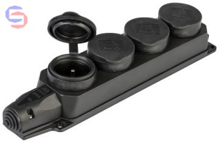 ONNLINE Listwa Gumowa GN.X4 4x230V IP44 0.32m