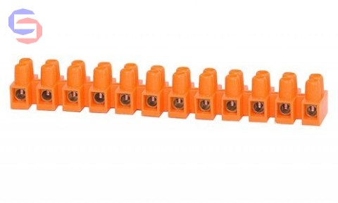 ONNLINE Listwa zaciskowa 12 torów 4mm2 pomarańczowa