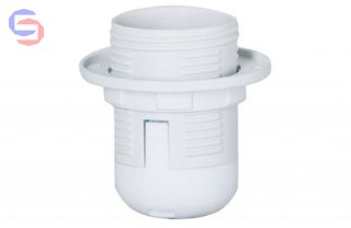 ONNLINE Oprawka E-27-1 Kołnierz Biała 250V Termoplastyczna