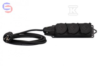 ONNLINE Przedłużacz listwowy gumowy 3x1,5mm² 5m OW H05RR-F