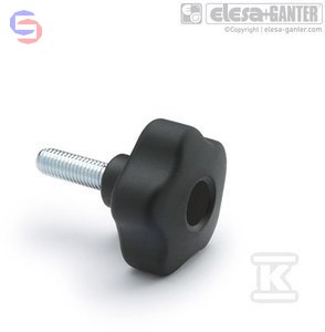 VCT.43 P-M6X20-SOFT-C9 POKRĘTŁO ELESA+GANTER