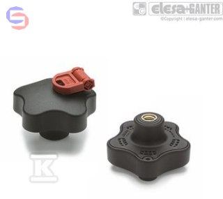 VLS.55 B-M10 POKRĘTŁO Z ZABEZP. ELESA+GANTER