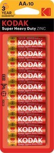 KODAK Zinc Heavy Duty AA 10-pack 0.144kg
