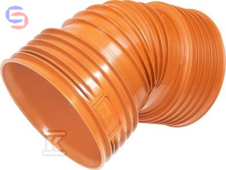 KACZMAREK K2-KAN Kolano 2-kielichowe PP DN160/OD160 45° pomarańczowe