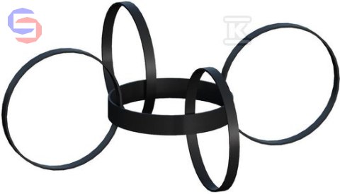 ONNLINE Obejma pionująca plastik uniwersalna 0,14x0,15x0,17m 0,2kg