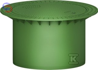 GRAF Pokrywa teleskopowa DN600 MAXI kl.A15 zielona