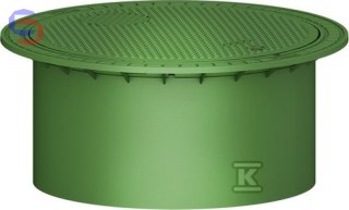 GRAF Pokrywa teleskopowa DN600 MINI kl.A15 zielona 0.36x0.78x0.78m 8.8kg