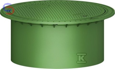 GRAF Pokrywa teleskopowa DN600 MINI kl.A15 zielona 0.36x0.78x0.78m 8.8kg