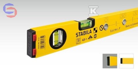STABILA Poziomica T.70 z otworami 43cm 0,25kg
