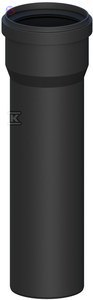 ONNLINE Rura kominowa PP DN80 L2000mm UV z uszczelką EPDM