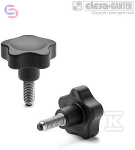 VC.692/50-SST-P-M10X20-PO POKRĘTŁO PE? ELESA+GANTER
