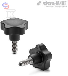 VC.692/50-SST-P-M10X55 POKRĘTŁO PEŁNE ELESA+GANTER