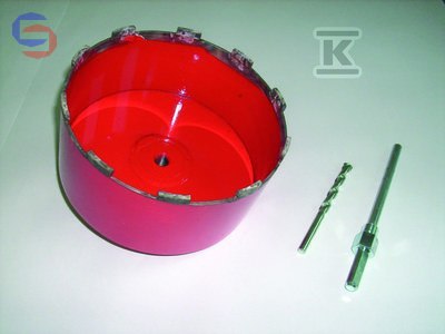 WIERTŁO KORONOWE 162MM DO GFK/GRP FUNKE