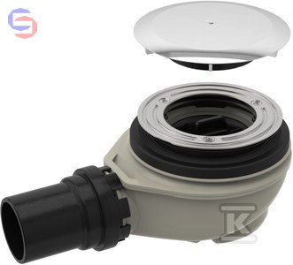 Geberit Zestaw odpływowy chrom d90 H80 komplet