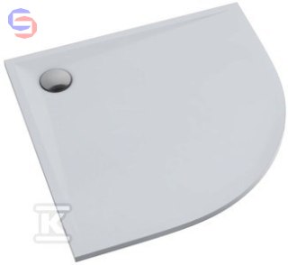 SCHEDPOL Etrusco Brodzik półokrągły 80x80x3cm akryl