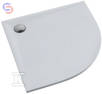 SCHEDPOL Etrusco Brodzik półokrągły 80x80x3cm akryl