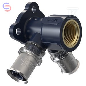 Wavin Tigris Kolano GW ścienne PRZEL K5 C/Z woda 16x1/2"