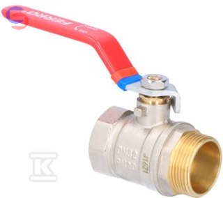 FERRO F-COMFORT Kurek kulowy DN32 5/4" GW/Z mosiężny 0,54kg