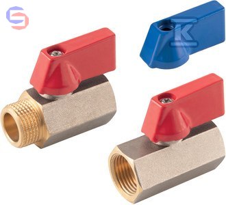 FERRO F-COMFORT Kurek kulowy mini 3/8" nakrętno-wkrętny mosiężny