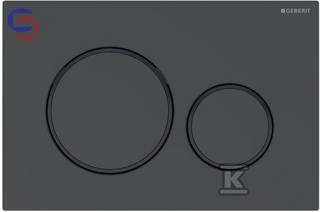 Geberit Sigma20 Przycisk spłukujący czarny mat 46x172x298mm