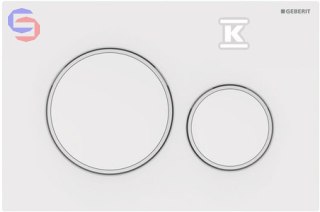 Geberit Sigma20 Przycisk spłukujący przedni biały mat 46x172x298mm
