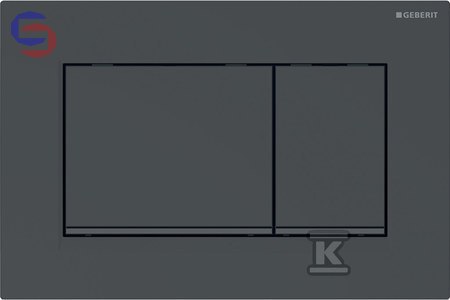 Geberit Sigma30 Przycisk spłukujący czarny mat/błysk 0.05x0.17x0.3m