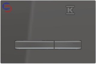 Geberit Sigma50 Przycisk spłukujący czarny chrom 0.19x0.33x0.05m