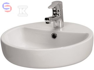 CERSANIT Caspia 44 Ring Umywalka ceramiczna 44x44x10cm 11kg