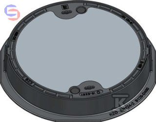 KZO Właz betonowany DO 600 H115 ryglowany KL.D400 93kg