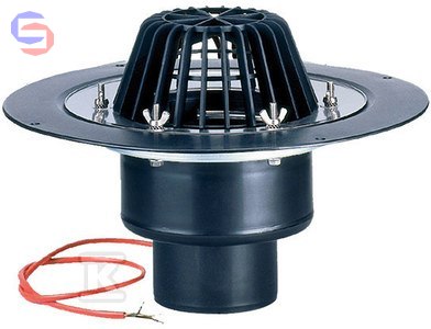 HL Wpust dachowy grawitacyjny DN110 ogrzewany 230V HL62.1/1