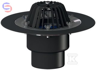 HL Wpust dachowy grawitacyjny DN110 HL62/1 stalowy pierścień