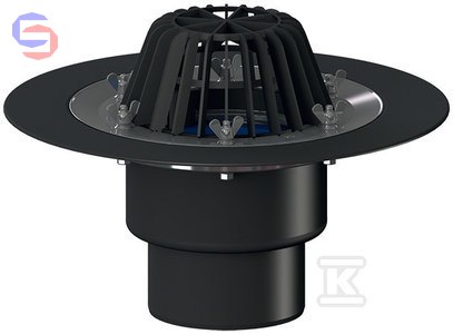 HL Wpust dachowy grawitacyjny DN110 HL62/1 stalowy pierścień