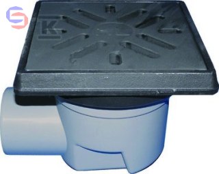 HL Perfekt Wpust podwórzowy HL605.1 DN110 żeliwo 260x260mm