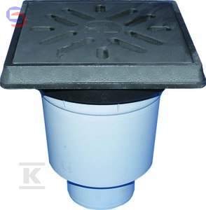 HL Perfekt Wpust podwórzowy DN110 żeliwo 260x260mm