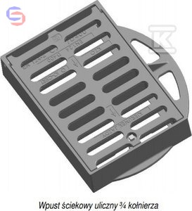 KZO Wpust żeliwny D400 H115 3/4 kołnierza surowy