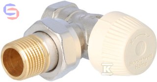Honeywell Home V2020ESX15 Zawór termostatyczny kątowy 1/2" GW metal-metal