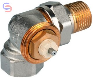 Honeywell Home V2020LSX15 Zawór termostatyczny narożny 1/2" GW metal-metal