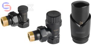 FERRO ZTM31BL Zestaw termostatyczny dekoracyjny kątowy czarny 0,53kg