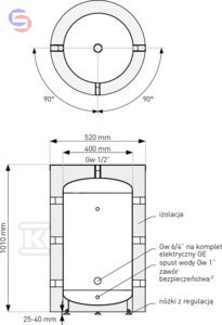 BUFOR SG(B) 100 L.,PUR,SKAY GALMET